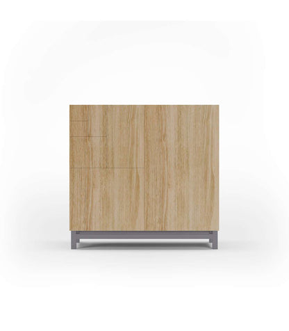 Zapatero 2 Puertas Modelo 513 Acabado Roble Oscuro Patas Grises, 90x90x27 (alto X Ancho X_0