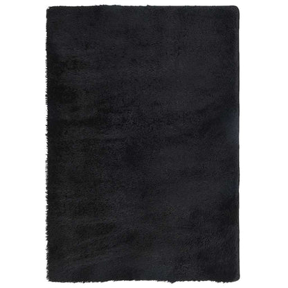 Vidaxl Alfombra Peluda De Pelo Largo Navarra Negra 200x290cm Poliéster_0