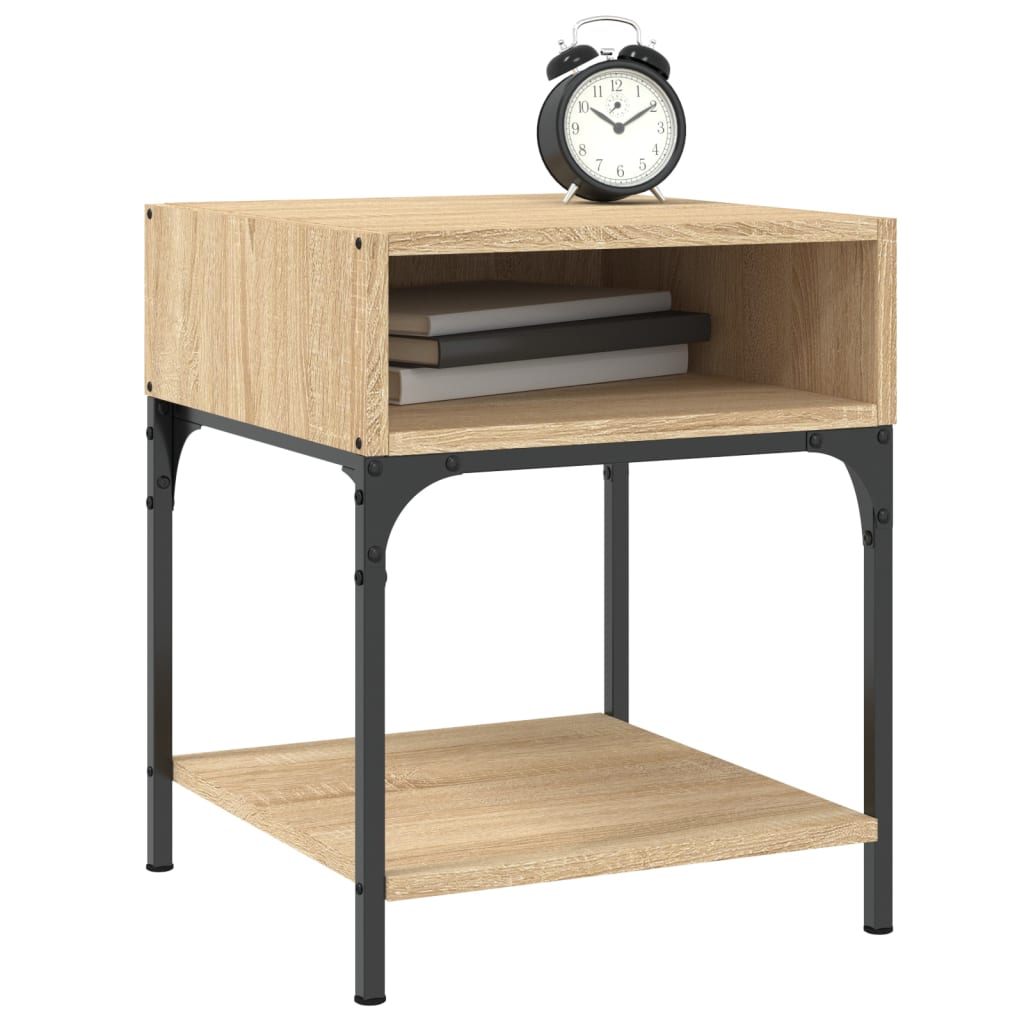 Mesitas Noche 2 Uds Madera Ingeniería Roble Sonoma 40x41x50 Cm_1