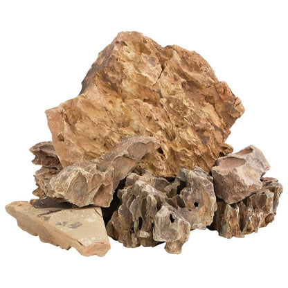 Vidaxl Piedras De Dragón Marrón 10 Kg 5-30 Cm_0