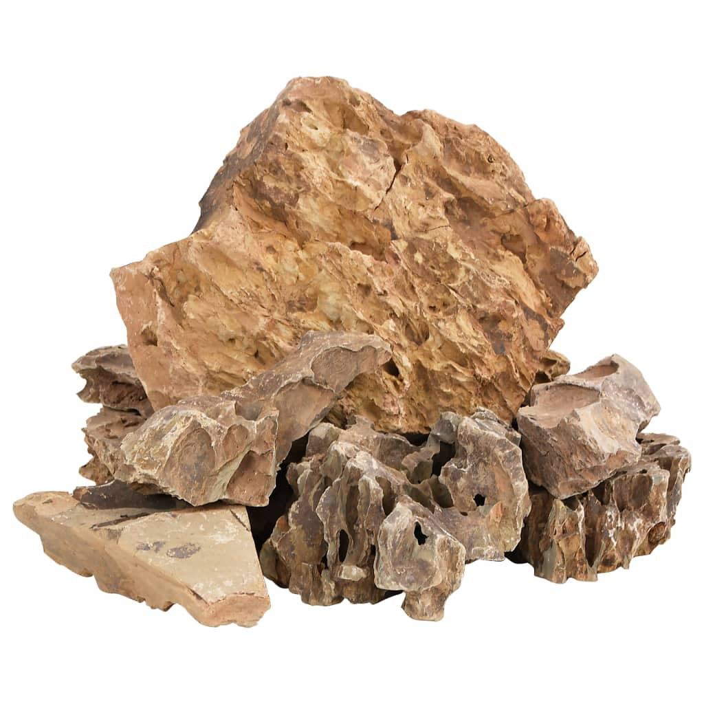 Vidaxl Piedras De Dragón Marrón 25 Kg 5-30 Cm_0