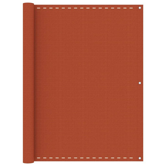 Vidaxl Toldo Para Balcón Hdpe Naranja 120x400 Cm_0