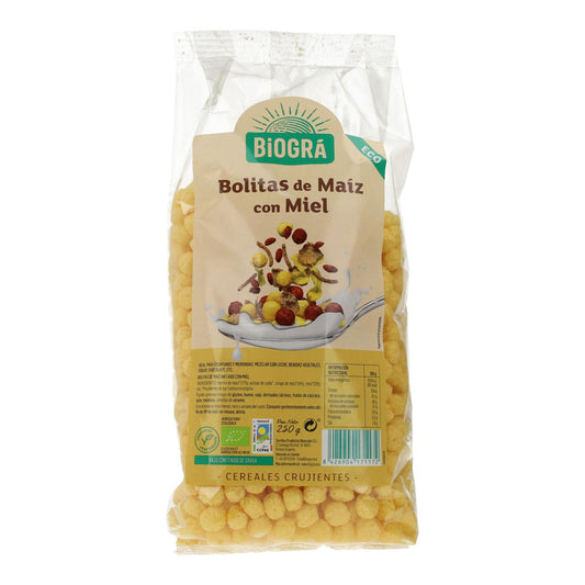 Bolitas de Maíz con Miel Biográ, 250g