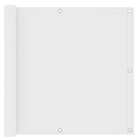 Vidaxl Toldo Para Balcón Tela Oxford Blanco 90x400 Cm_0