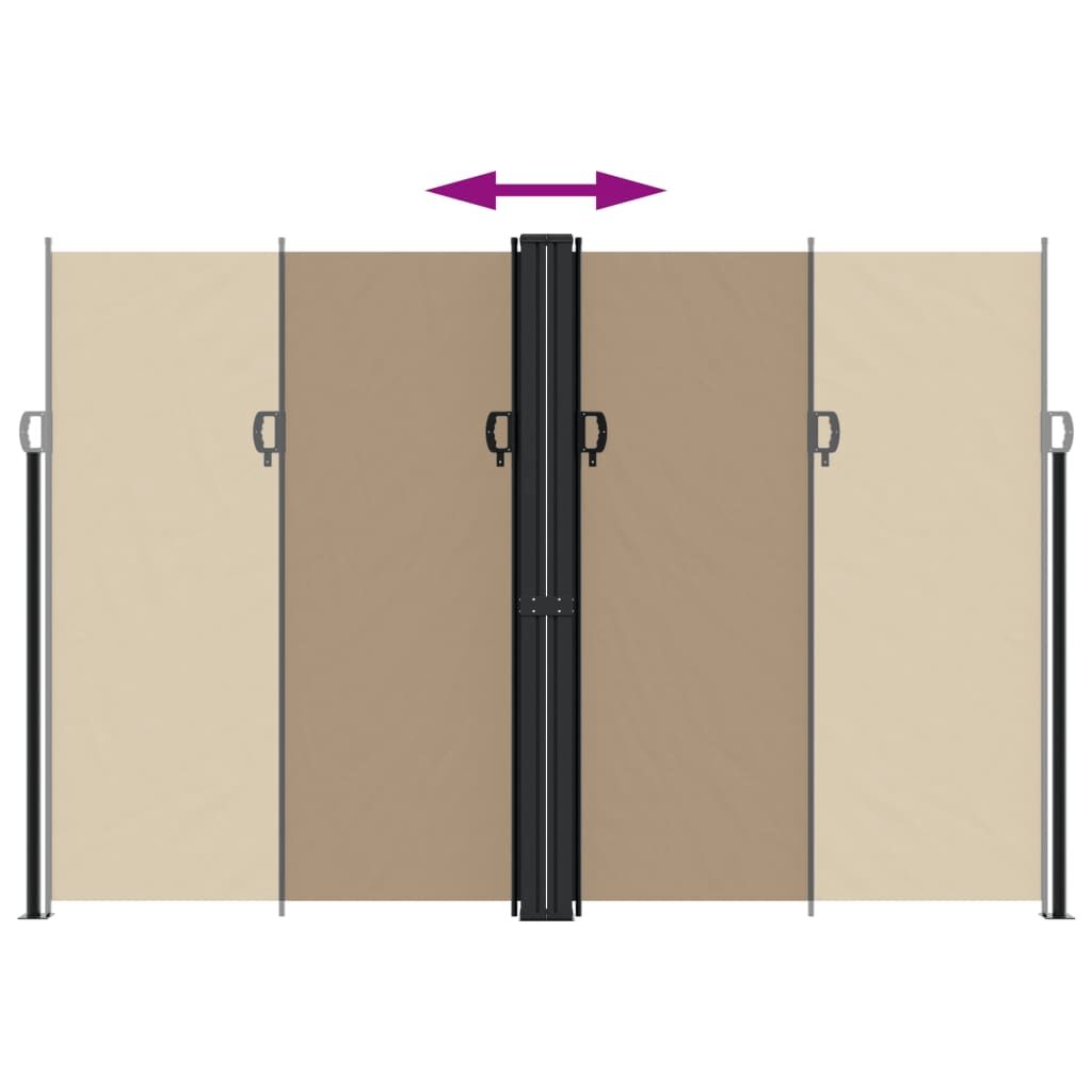 Vidaxl Toldo Lateral Retráctil Gris Taupe 220x1200 Cm_4
