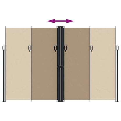 Vidaxl Toldo Lateral Retráctil Gris Taupe 220x1200 Cm_4