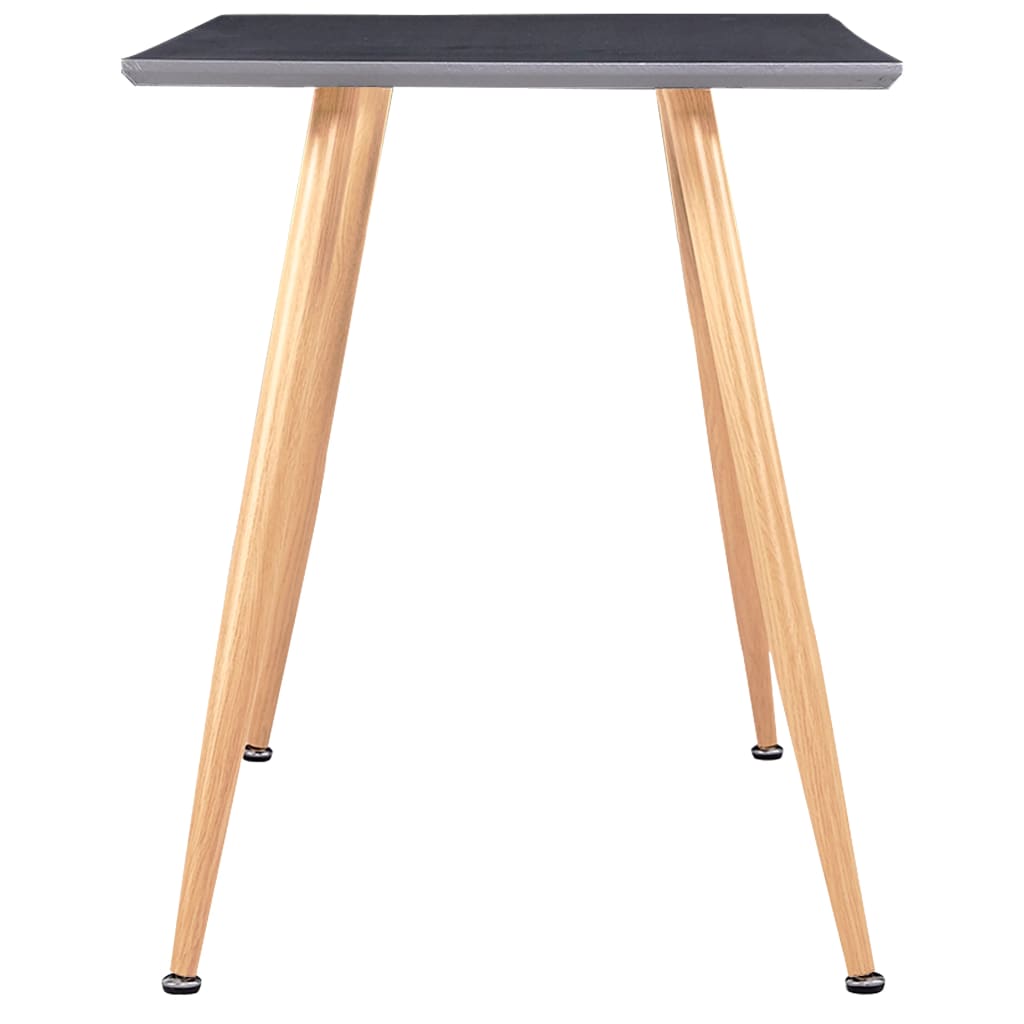 Mesa De Comedor Mdf Gris Y Color Roble 120x60x74 Cm_1