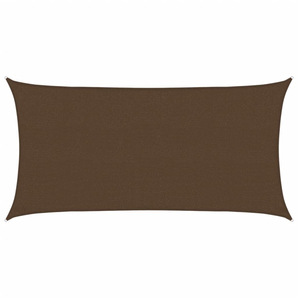 Vidaxl Toldo De Vela Hdpe Marrón160 G/m² 2x3,5 M_0