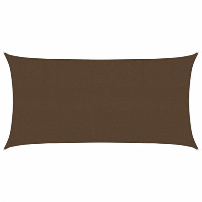 Vidaxl Toldo De Vela Hdpe Marrón 160 G/m² 2,5x5 M_0