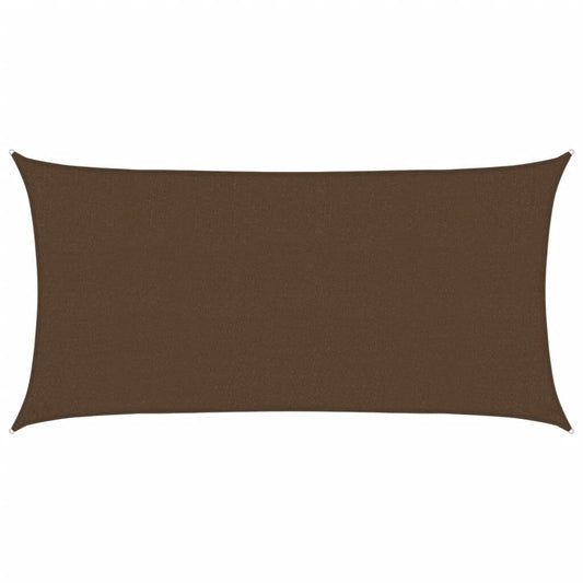 Vidaxl Toldo De Vela Hdpe Marrón 160 G/m² 2,5x5 M_0
