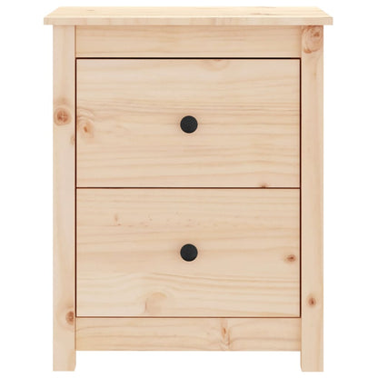 Mesitas De Noche 2 Uds Madera Maciza De Pino 50x35x61,5 Cm_2