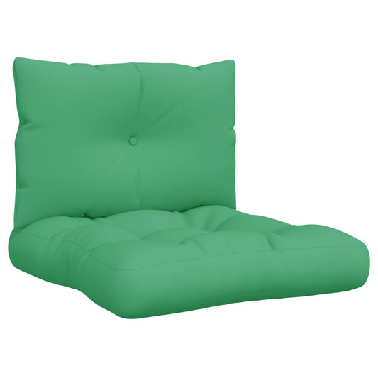 Vidaxl Cojines Para Palets 2 Unidades Tela Verde_0