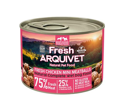 Fresh MINI Chicken Meatballs Arquivet 200 g Mini Albóndigas con pollo, zanahoria y guisantes