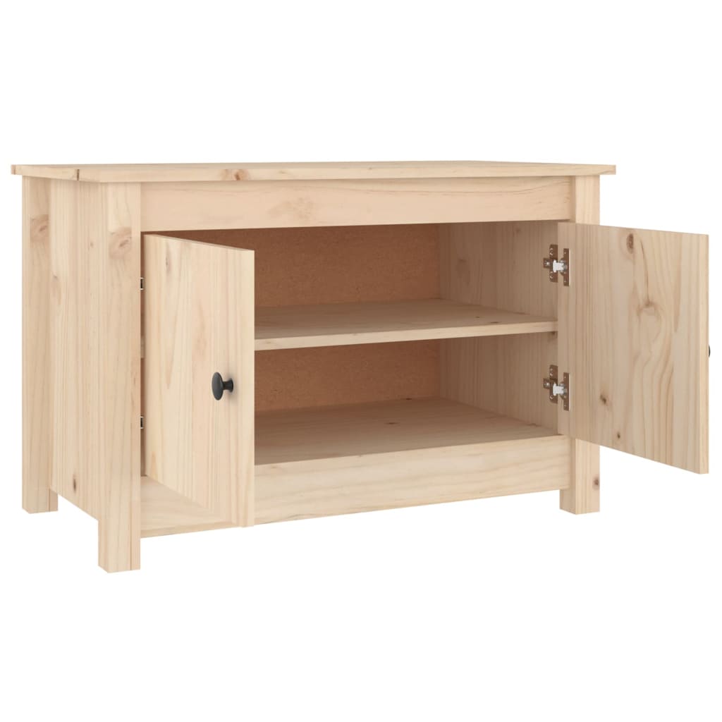 Mueble Zapatero De Madera Maciza De Pino 70x38x45,5 Cm / Vetonek_4