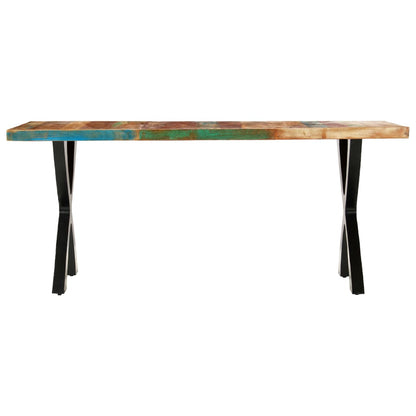 Mesa De Comedor De Madera Maciza Reciclada 180x90x76 Cm_1