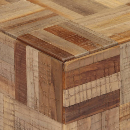 Mesa De Centro Teca Reciclada Maciza Gris 55x55x40 Cm_3