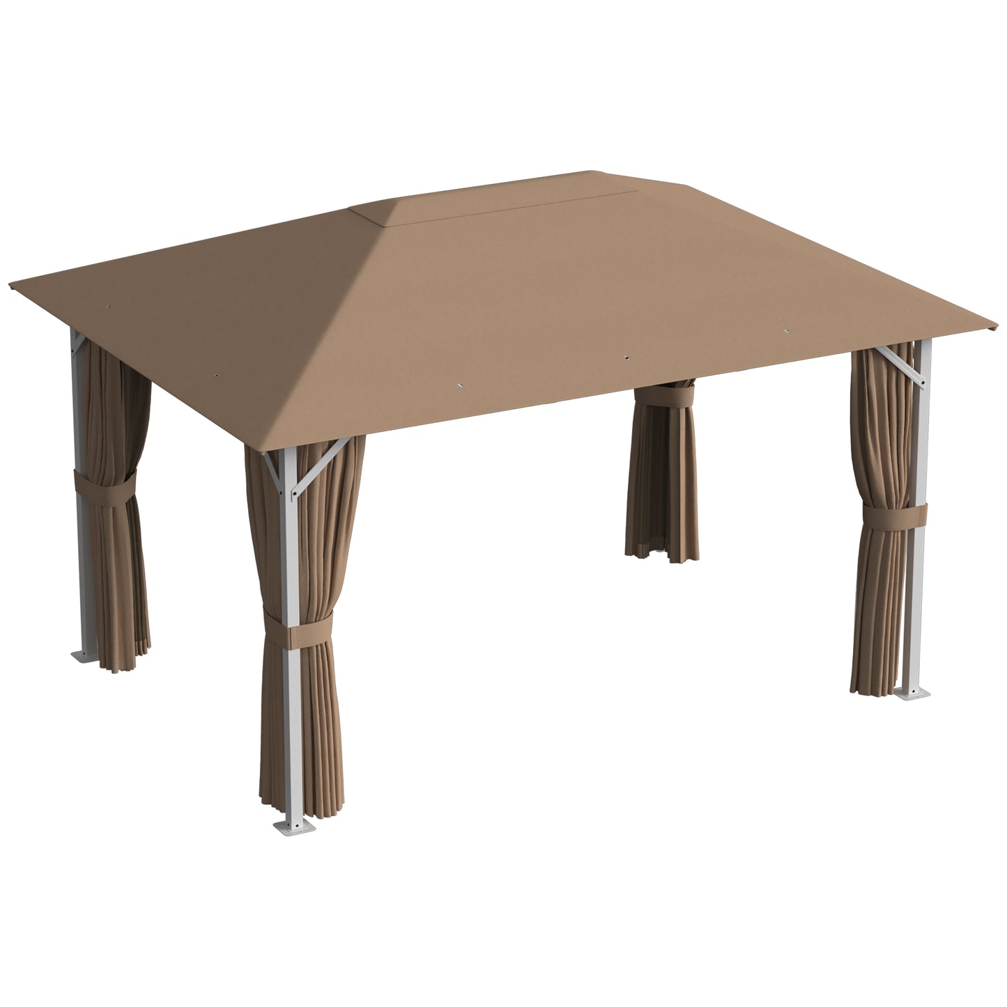 Outsunny Cenador Para Jardín 3x4 M Con Techo Ventilado Paredes Y Mosquiteras_3