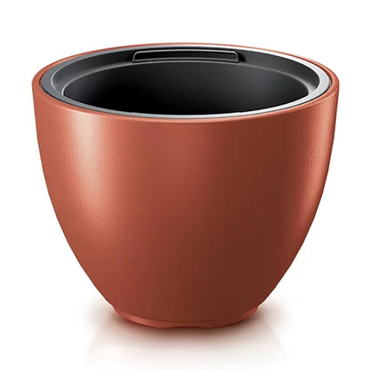 Maceta Heos 25l., Con Depósito, Dimensiones (mm) 395x395x302, Color Cobre