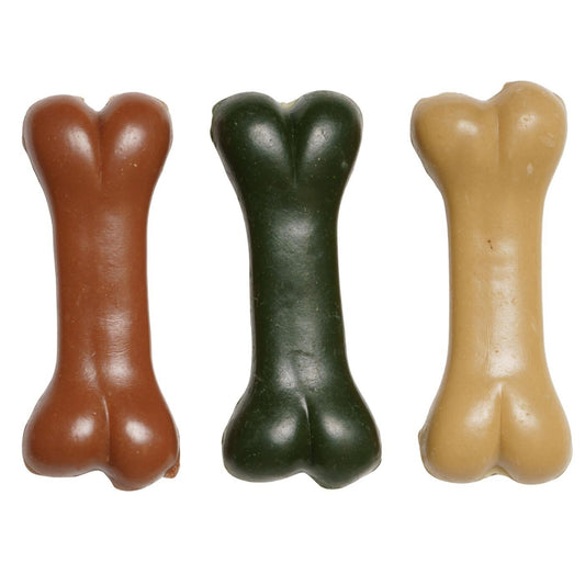 1kg Snacks Dental Para Perro, En Forma De Hueso Grande 12cm, Multisabor Sin Gluten, 17u Aprox_0