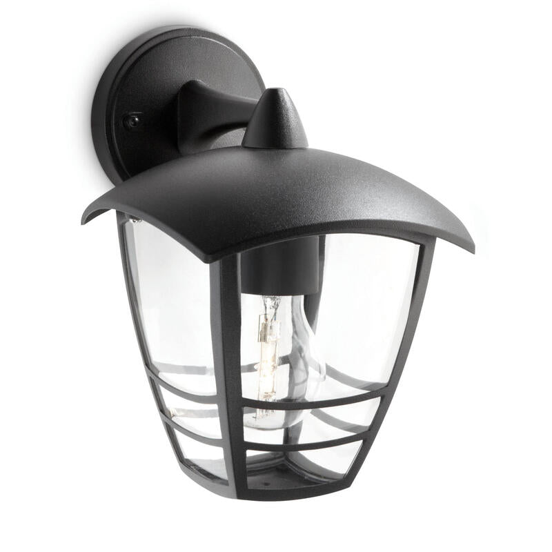 Aplique Exterior Pared Inv. 1x60w Negro Mod. Creek Philips_1
