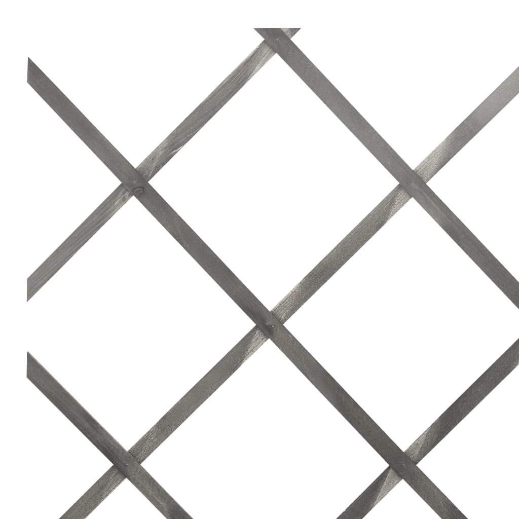 Vallas Enrejado 5 Uds Madera Maciza De Abeto Gris 180x60 Cm / Vetonek_0