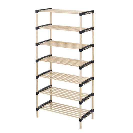 Well Home Zapatero De 7 Estantes En Madera Y Metal H.110cm