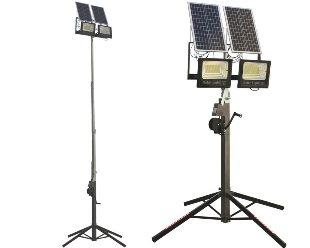 Ayerbe - 5419100 - Torre Trípode De Iluminación Profesional 5 M. 2 X 200 W_0