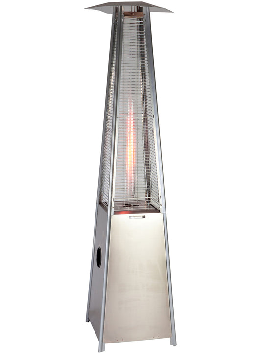 Estufa De Gas Butano Piramidal De Acero Inoxidable Para Terraza 5700 / 9500w_0