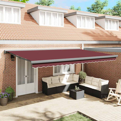 Toldo Retráctil Automático Burdeos 500x300 Cm_1