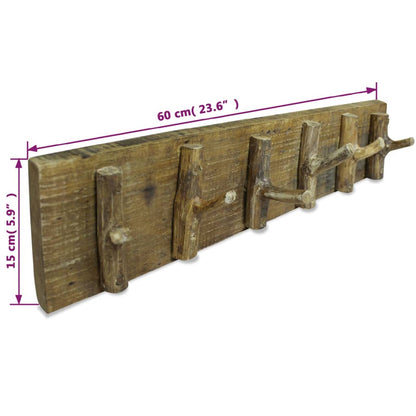 Perchero Madera Reciclada Mixta 60x15 Cm_2