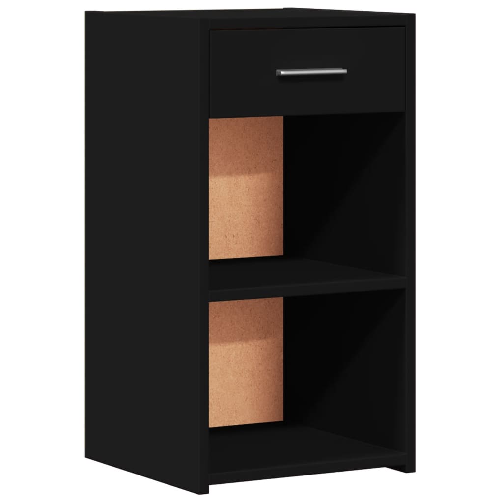 Mesitas De Noche 2 Uds Madera De Ingeniería Negro 35x34x65 Cm_2