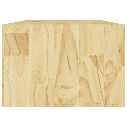 Mesa De Centro De Madera Maciza De Pino 110x50x34 Cm_4