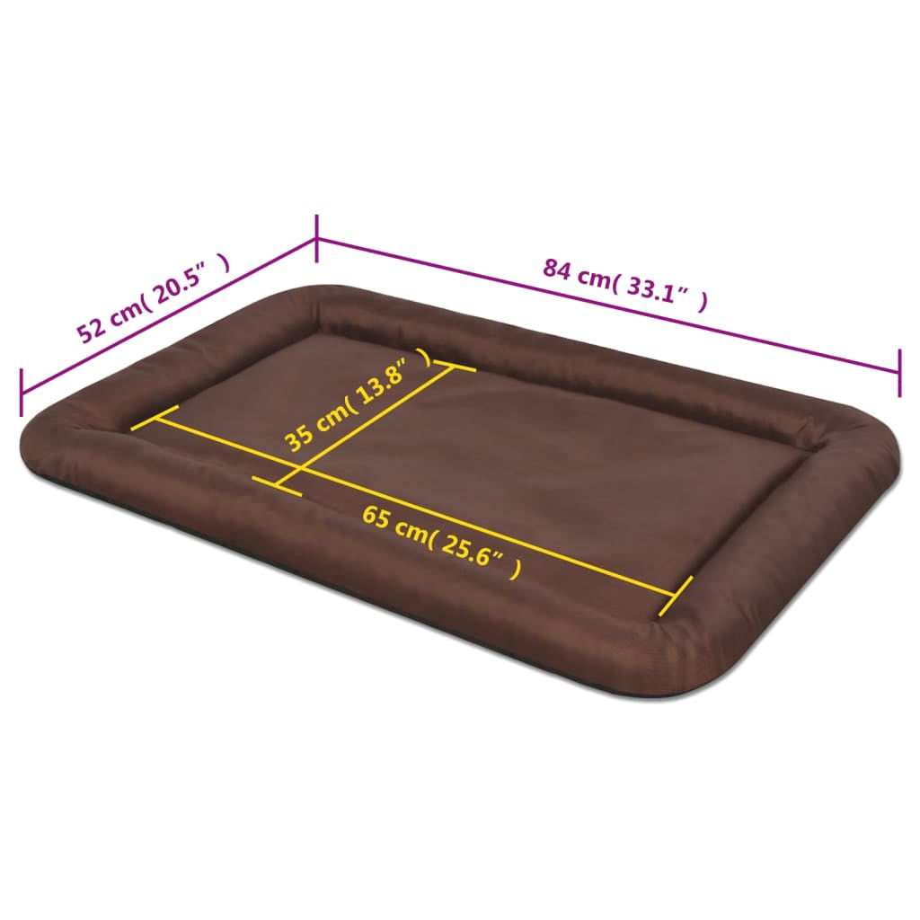 Vidaxl Colchón Para Perro Tamaño Xl Marrón_4