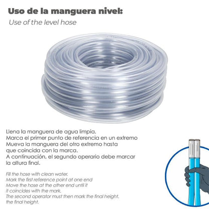 Manguera Transparente Nivel  6x8 Mm. Rollo 50 Metros_3
