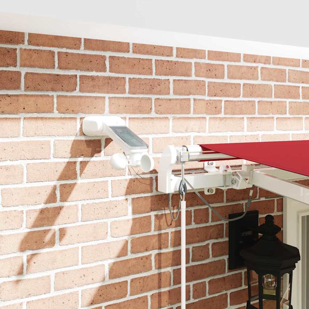 Toldo Retráctil Rojo 400 X 300 Cm Poliéster_3