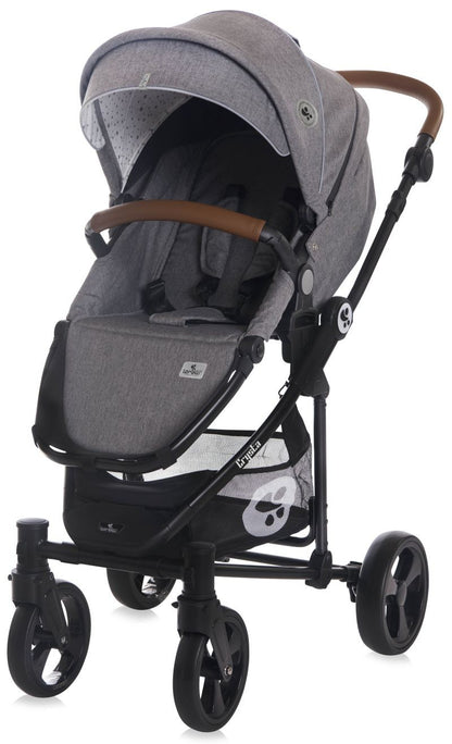 Carrito De Bebé Trio Con Capazo Duro Crysta Hasta 22 Kg Cool Grey_3