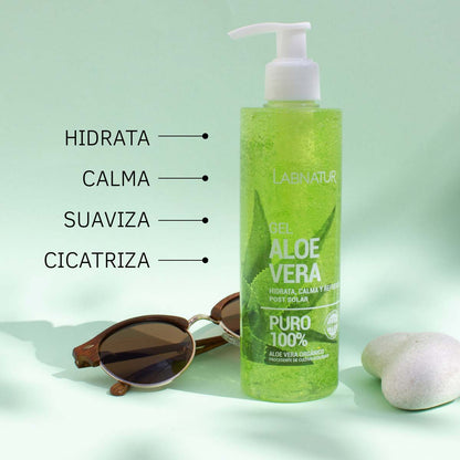 Gel de Aloe Vera 100% Puro Labnatur 250 ml | Aloe Vera Ecológico y Vegano | Hidrata, Calma y Refresca_3