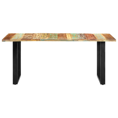 Mesa De Comedor De Madera Maciza Reciclada 180x90x76 Cm_0