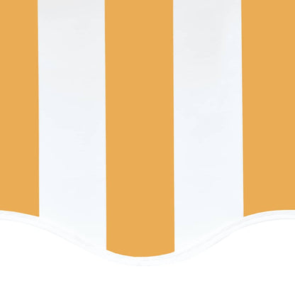 Tela De Repuesto Para Toldo Amarillo Y Blanco 5x3,5 M Poliéster_4