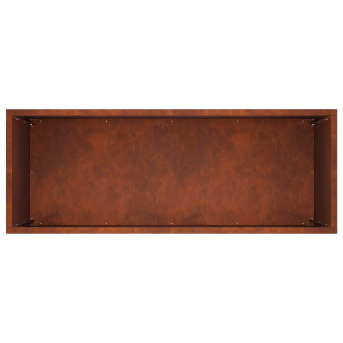 Macetero De Jardín 2 Uds. Oxidado 80 X 30 X 50 Cm Acero Oxidado_5