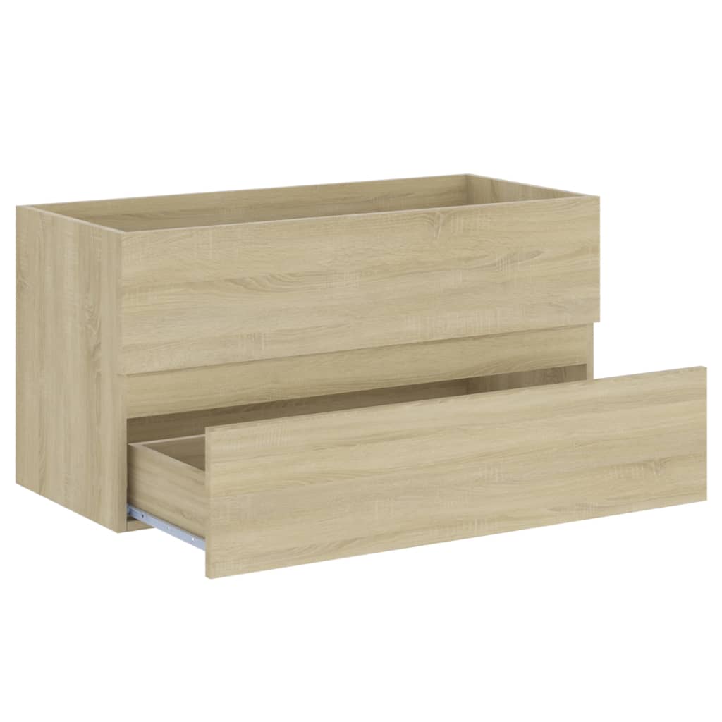 Mueble Con Lavabo Madera De Ingeniería Roble Sonoma_3