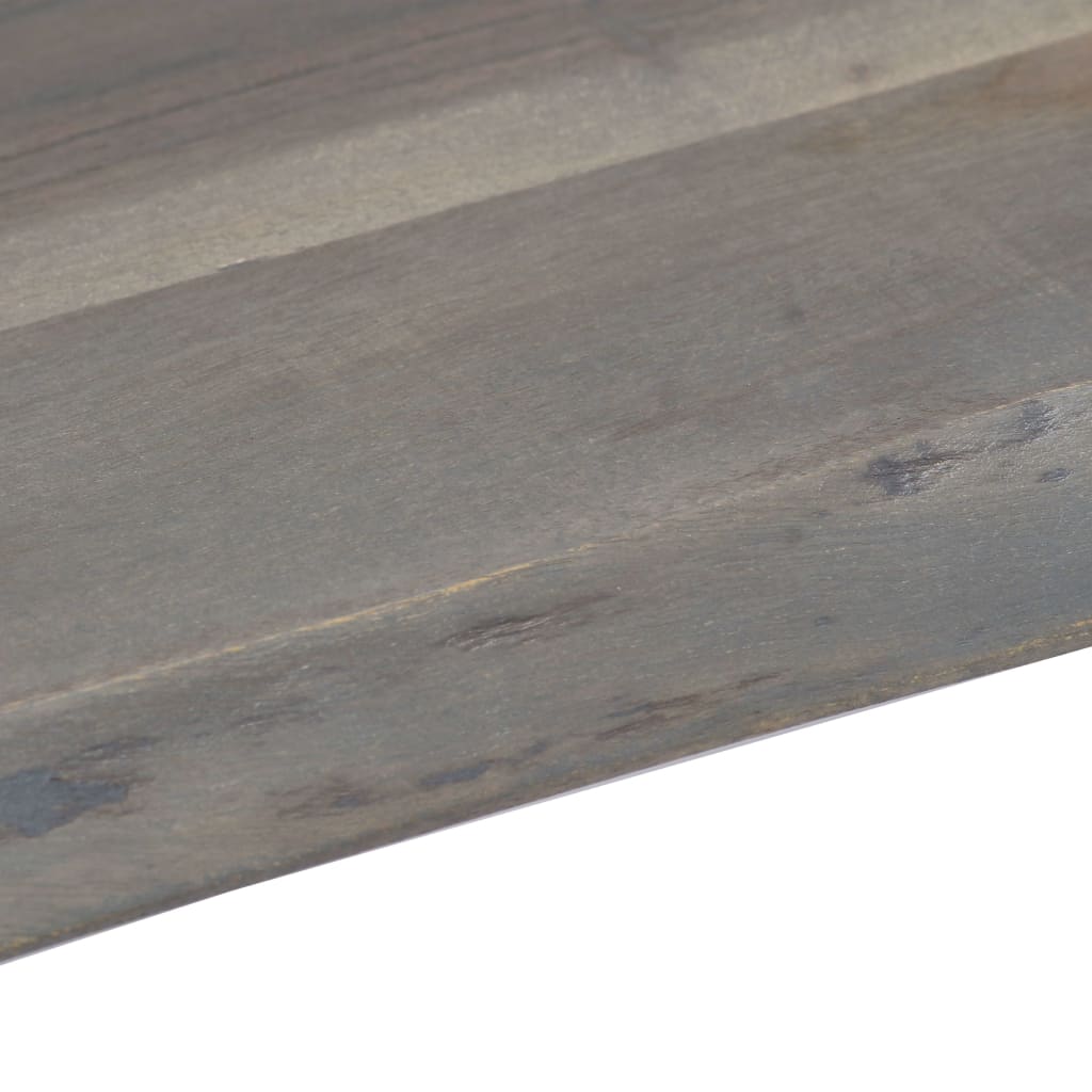 Mesa De Centro Borde Natural Acacia Maciza Gris 115x60x40 Cm_2