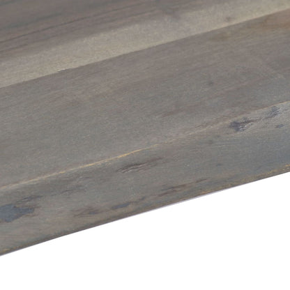 Mesa De Centro Borde Natural Acacia Maciza Gris 115x60x40 Cm_2