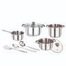Set 9pc Bateria Cocina Acero Inox Ind Lexia