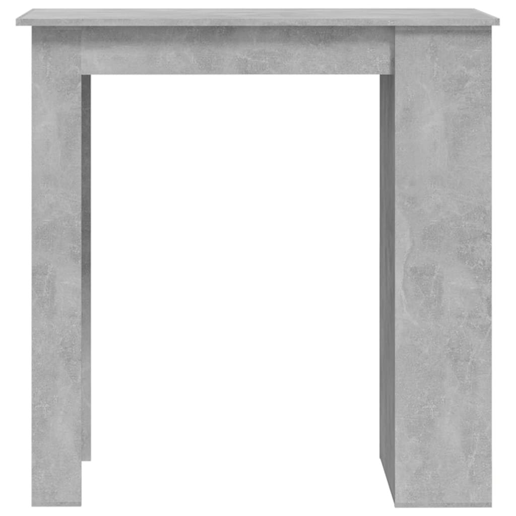 Mesa Alta Con Estante Almacenaje Gris Hormigón 102x50x103,5 Cm_3