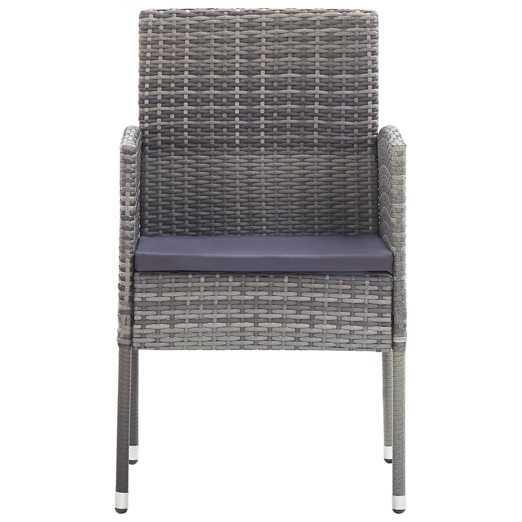 Vidaxl Juego De Comedor De Jardín 7 Piezas Gris Antracita_3