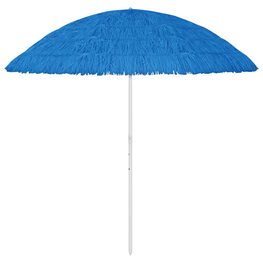 Vidaxl Sombrilla De Playa Hawaii Azul 300 Cm_0