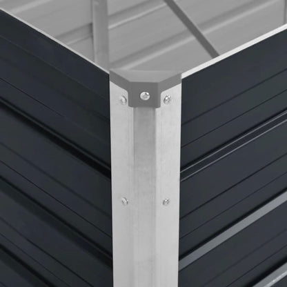 Arriate De Acero Galvanizado Gris Antracita 100x40x77 Cm_5