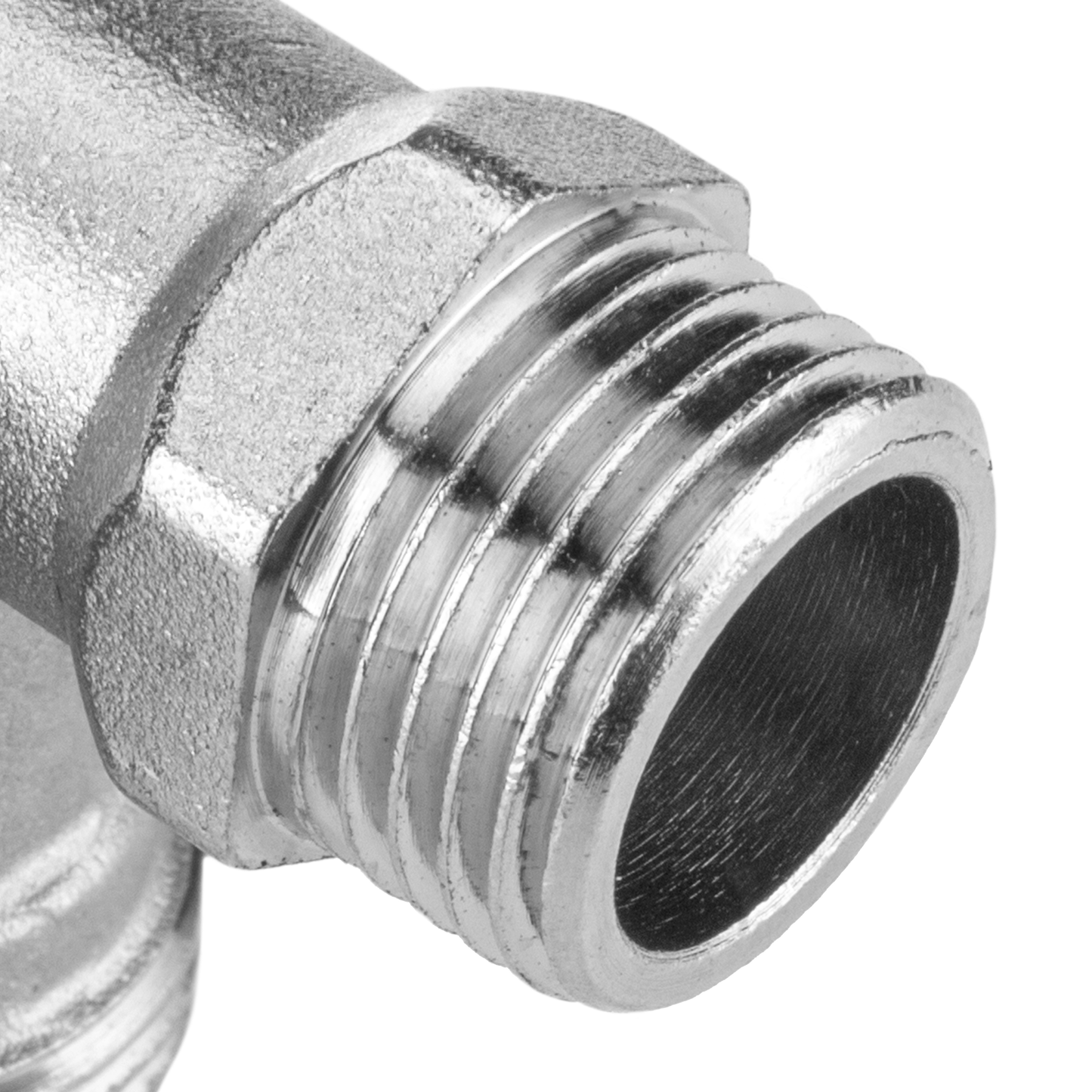 Grifo De Esfera Doble Salida Con Codo 1/2 - 3/4 - 3/4 Y Adaptador Para Manguera_4
