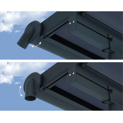 Pérgola adosada Capri 299x619 cm gris Canopia by Palram